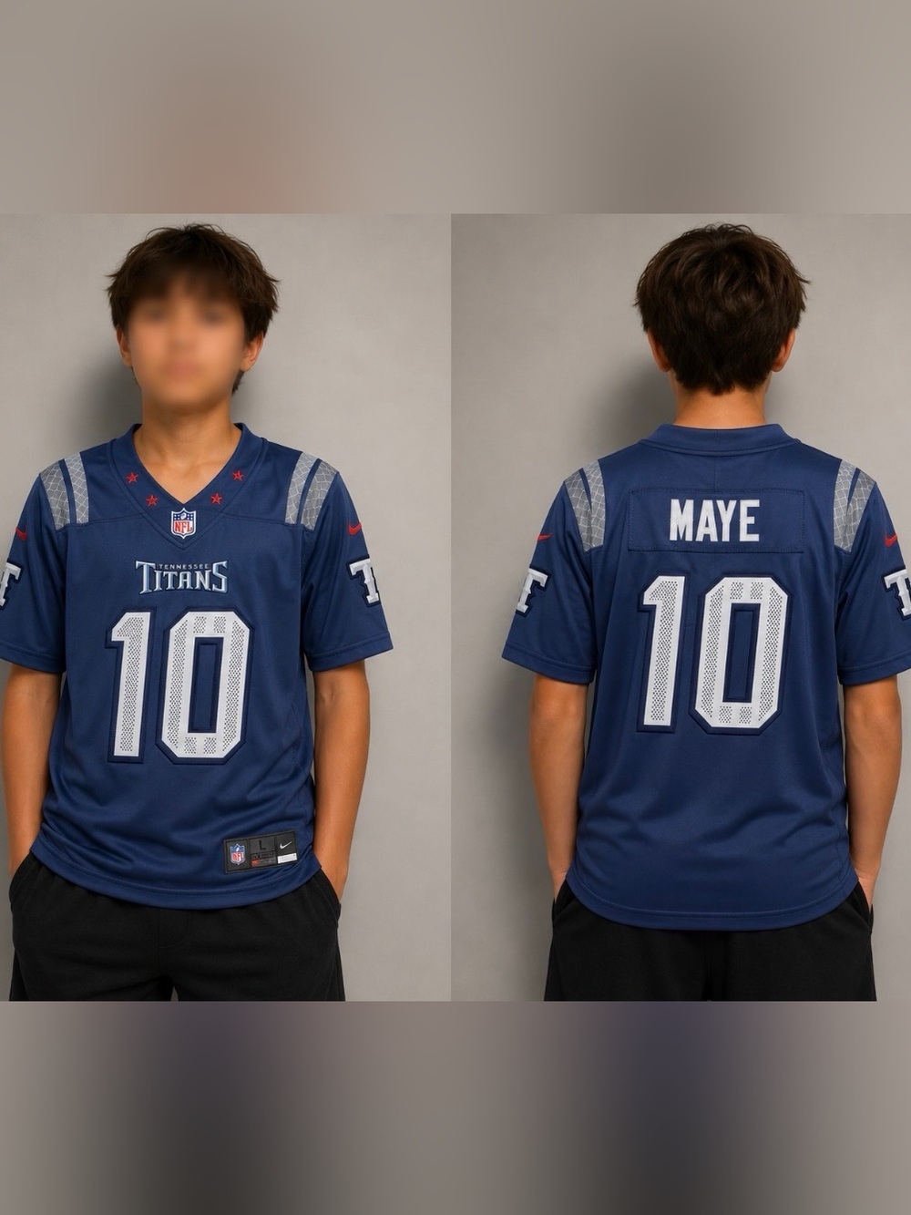 Drake Maye #10 NE Patriots Kids Youth Medium 10/12 Jersey
